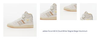 adidas Forum 84 Hi Cloud White/ Magnet Beige/ Aluminium 1