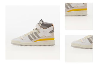 adidas Forum 84 Hi Ftw White/ Multi Solid Grey/ Yellow 3