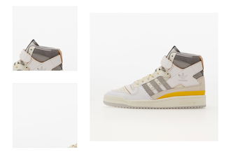 adidas Forum 84 Hi Ftw White/ Multi Solid Grey/ Yellow 4