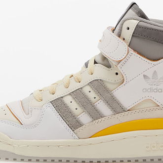 adidas Forum 84 Hi Ftw White/ Multi Solid Grey/ Yellow 5