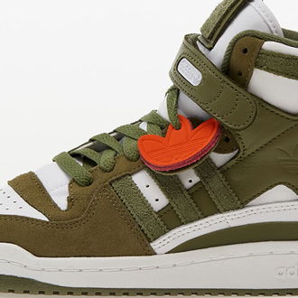 adidas Forum 84 Hi W Ftw White/ Focus Olive/ Wonder Red 5