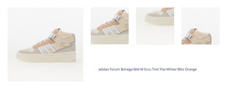 adidas Forum Bonega Mid W Ecru Tint/ Ftw White/ Blitz Orange 1