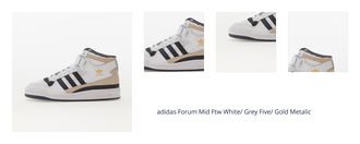 adidas Forum Mid Ftw White/ Grey Five/ Gold Metalic 1