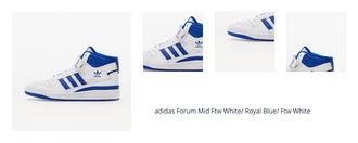 adidas Forum Mid Ftw White/ Royal Blue/ Ftw White 1