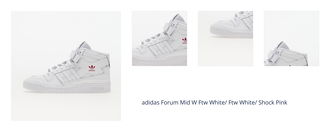 adidas Forum Mid W Ftw White/ Ftw White/ Shock Pink 1