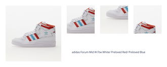 adidas Forum Mid W Ftw White/ Preloved Red/ Preloved Blue 1