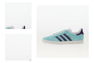 adidas Gazelle Clear Aqua/ Tech Purple/ Ftw White 4