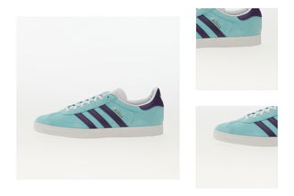 adidas Gazelle Clear Aqua/ Tech Purple/ Ftw White 3