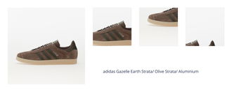 adidas Gazelle Earth Strata/ Olive Strata/ Aluminium 1