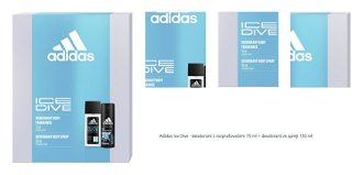 Adidas Ice Dive - deodorant s rozprašovačem 75 ml + deodorant ve spreji 150 ml 1