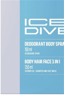 Adidas Ice Dive - deodorant ve spreji 150 ml + sprchový gel 250 ml 8