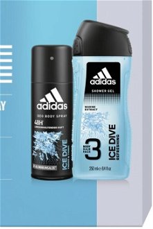 Adidas Ice Dive - deodorant ve spreji 150 ml + sprchový gel 250 ml 9
