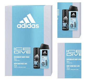 Adidas Ice Dive - deodorant ve spreji 150 ml + sprchový gel 250 ml 3