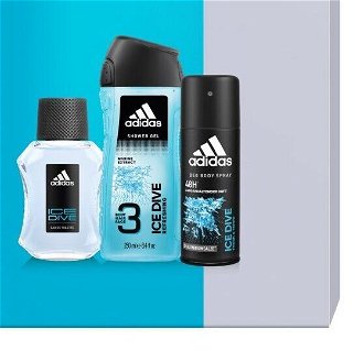 Adidas Ice Dive - toaletná voda s rozprašovačom 50 ml + sprchový gél 250 ml + dezodorant v spreji 150 ml 9