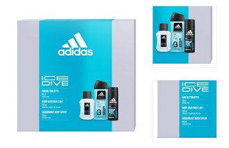 Adidas Ice Dive - toaletná voda s rozprašovačom 50 ml + sprchový gél 250 ml + dezodorant v spreji 150 ml 3