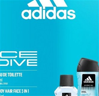 Adidas Ice Dive - toaletná voda s rozprašovačom 50 ml + sprchový gél 250 ml + dezodorant v spreji 150 ml 5