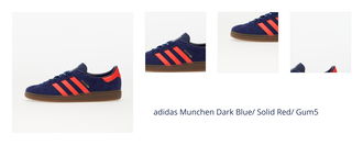 adidas Munchen Dark Blue/ Solid Red/ Gum5 1