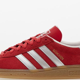 adidas Munchen Scarlet/ Metallic Silver/ Gum4 5