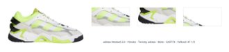 adidas Niteball 2.0 - Pánske - Tenisky adidas - Biele - GX0774 - Veľkosť: 47 1/3 1