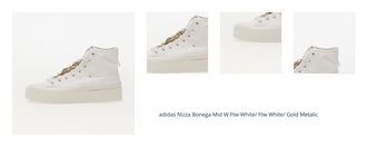 adidas Nizza Bonega Mid W Ftw White/ Ftw White/ Gold Metalic 1