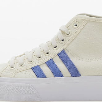 adidas Nizza Platform Mid W Off White/ Blue Fusion/ Cloud White 5