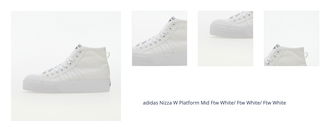 adidas Nizza W Platform Mid Ftw White/ Ftw White/ Ftw White 1