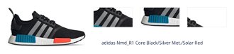 adidas Nmd_R1 Core Black/Silver Met./Solar Red 1