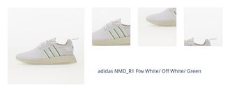 adidas NMD_R1 Ftw White/ Off White/ Green 1