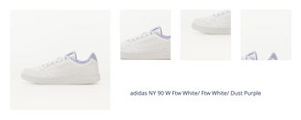 adidas NY 90 W Ftw White/ Ftw White/ Dust Purple 1