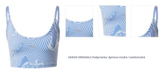 ADIDAS ORIGINALS Podprsenka 'Marble Print'  dymovo modrá / svetlomodrá 1