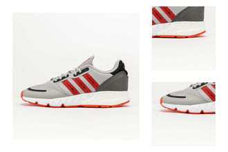 adidas Originals ZX 1K Boost Grey Two/ Semi Solar Red/ Cwhite 3