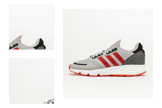 adidas Originals ZX 1K Boost Grey Two/ Semi Solar Red/ Cwhite 4