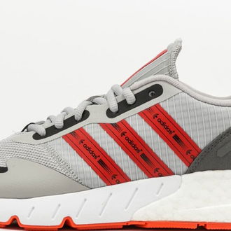 adidas Originals ZX 1K Boost Grey Two/ Semi Solar Red/ Cwhite 5