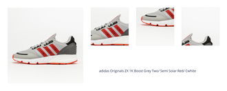 adidas Originals ZX 1K Boost Grey Two/ Semi Solar Red/ Cwhite 1