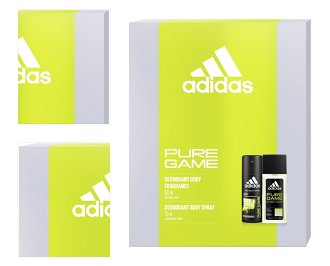 Adidas Pure Game - deodorant s rozprašovačem 75 ml + deodorant ve spreji 150 ml 4