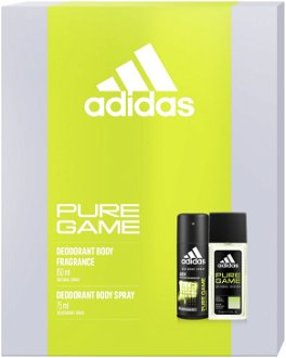 Adidas Pure Game - deodorant s rozprašovačem 75 ml + deodorant ve spreji 150 ml