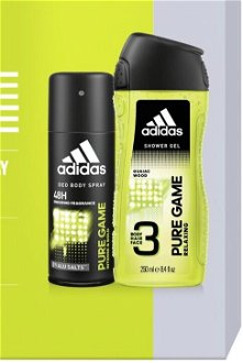 Adidas Pure Game - deodorant ve spreji 150 ml + sprchový gel 250 ml 9