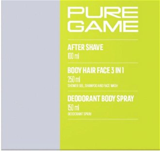 Adidas Pure Game - voda po holení 100 ml + deodorant ve spreji 150 ml + sprchový gel 250 ml 8