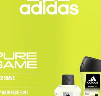 Adidas Pure Game - voda po holení 100 ml + deodorant ve spreji 150 ml + sprchový gel 250 ml 5