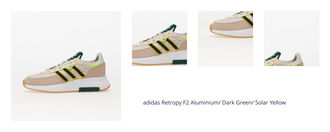 adidas Retropy F2 Aluminium/ Dark Green/ Solar Yellow 1