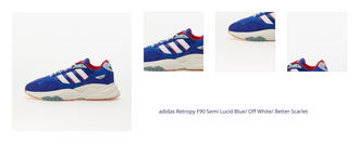 adidas Retropy F90 Semi Lucid Blue/ Off White/ Better Scarlet 1