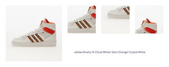 adidas Rivalry Hi Cloud White/ Semi Orange/ Crystal White 1