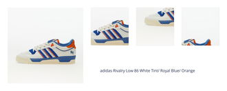 adidas Rivalry Low 86 White Tint/ Royal Blue/ Orange 1