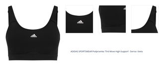 ADIDAS SPORTSWEAR Podprsenka 'Tlrd Move High-Support'  čierna / biela 1