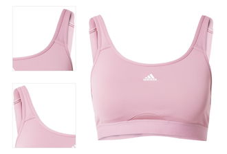 ADIDAS SPORTSWEAR Podprsenka 'TLRD MOVE HS'  rosé / biela 4