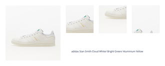 adidas Stan Smith Cloud White/ Bright Green/ Aluminium Yellow 1