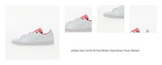 adidas Stan Smith W Ftw White/ Haze Rose/ Silver Metalic 1