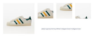 adidas Superstar 82 Cloud White/ Collegiate Green/ Collegiate Green 1