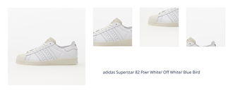 adidas Superstar 82 Ftwr White/ Off White/ Blue Bird 1