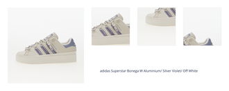 adidas Superstar Bonega W Aluminium/ Silver Violet/ Off White 1